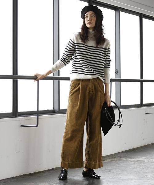 coen（コーエン）の「【新色追加・手洗いできる】ラムウールタートルネックニット（ニット/セーター・レディース・ホワイト/グレー/ダークグリーン/ネイビー/オフホワイト/イエロー/ピンク・FREE）」の11枚目の写真