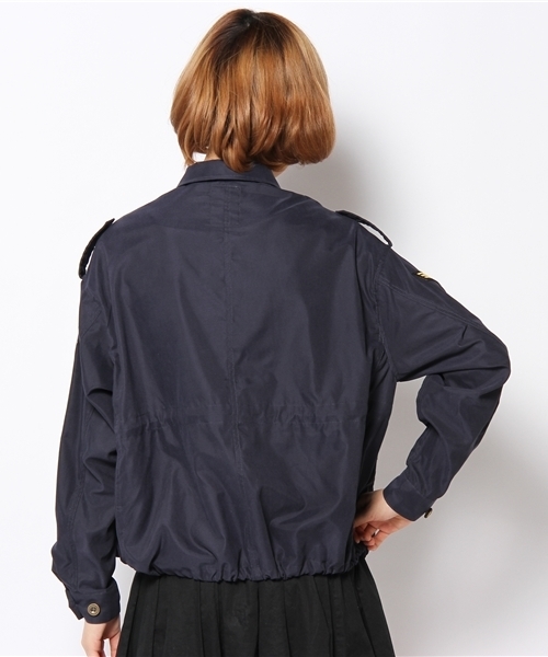 Khaju（カージュ）の「★★Khaju:ミリタリードルマンブルゾン（ブルゾン・レディース・カーキ/ネイビー・ONE SIZE）」の4枚目の写真