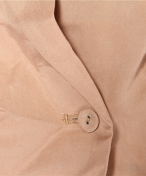 Kastane（カスタネ）の「テンセルJK（テーラードジャケット・レディース・オリーブ/ピンク/ベージュ/チャコールグレー・FREE）」の7枚目の写真