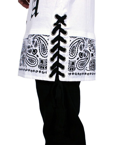 ８(eight)（エイト）の「ペイズリー プルオーバー パーカー スウェット（パーカー・メンズ・ホワイト/ブラック・MEDIUM/LARGE）」の12枚目の写真