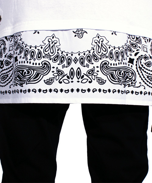 ８(eight)（エイト）の「ペイズリー プルオーバー パーカー スウェット（パーカー・メンズ・ホワイト/ブラック・MEDIUM/LARGE）」の15枚目の写真