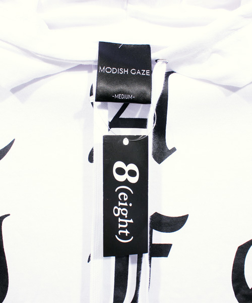 ８(eight)（エイト）の「ペイズリー プルオーバー パーカー スウェット（パーカー・メンズ・ホワイト/ブラック・MEDIUM/LARGE）」の16枚目の写真