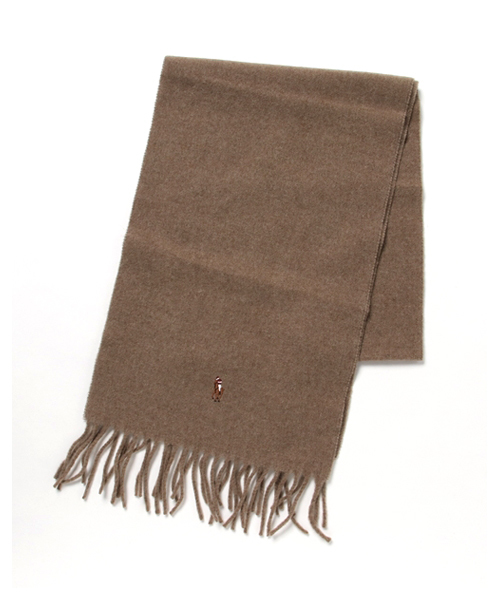 POLO RALPH LAUREN（ポロ ラルフ ローレン）の「ヴァージン ウール スカーフ（マフラー・メンズ・ブルー系9/ネイビー/カーキ・ONE SIZE）」の6枚目の写真
