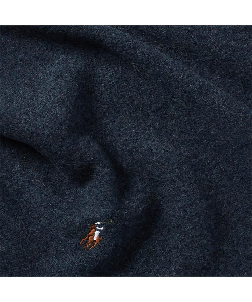 POLO RALPH LAUREN（ポロ ラルフ ローレン）の「ヴァージン ウール スカーフ（マフラー・メンズ・ブルー系9/ネイビー/カーキ・ONE SIZE）」の9枚目の写真