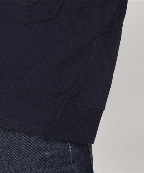 mercibeaucoup,（メルシーボークー）の「Ｂ：ポケオシウラケ（Tシャツ/カットソー・レディース・グレー/オフホワイト/ネイビー・01）」の13枚目の写真