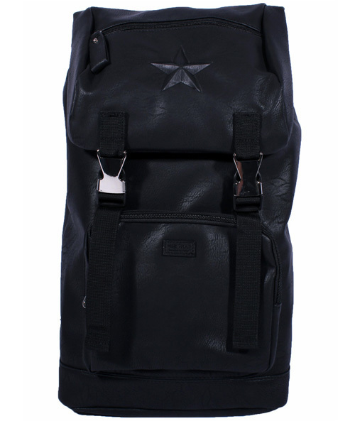 ８(eight)（エイト）の「スクエア リュックサック リュック PUレザー （バックパック/リュック・メンズ・ホワイト/ブラック×ホワイト/ブラック・FREE）」の2枚目の写真