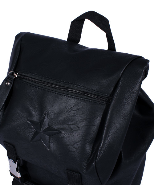 ８(eight)（エイト）の「スクエア リュックサック リュック PUレザー （バックパック/リュック・メンズ・ホワイト/ブラック×ホワイト/ブラック・FREE）」の11枚目の写真