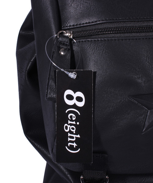 ８(eight)（エイト）の「スクエア リュックサック リュック PUレザー （バックパック/リュック・メンズ・ホワイト/ブラック×ホワイト/ブラック・FREE）」の21枚目の写真