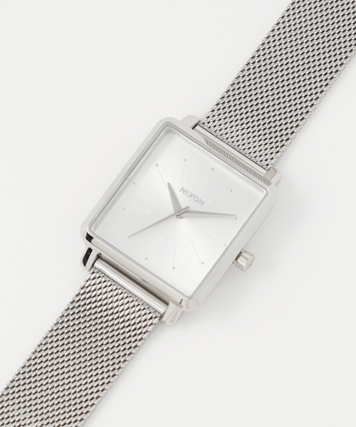 NIXON(ニクソン)の「K SQUARED MILANESE NA12061920-00 ALL SILVER(アナログ腕時計・レディース・シルバー・FREE)」の7枚目の写真