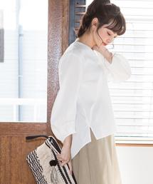 coen | コットンピケパフスリーブブラウス(シャツ/ブラウス)