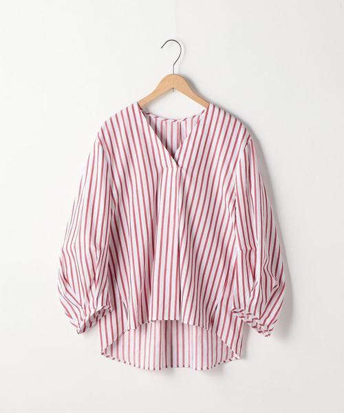 coen（コーエン）の「コットンピケパフスリーブブラウス（シャツ/ブラウス・レディース・ホワイト/ネイビー/マスタード/レッド・FREE）」の20枚目の写真