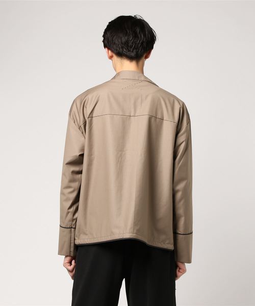 SUPERTHANKS（スーパーサンクス）の「SUPERTHANKS / スーパーサンクス PIPING JACKET（ブルゾン・メンズ・グレー/ベージュ・LARGE/MEDIUM/SMALL）」の5枚目の写真