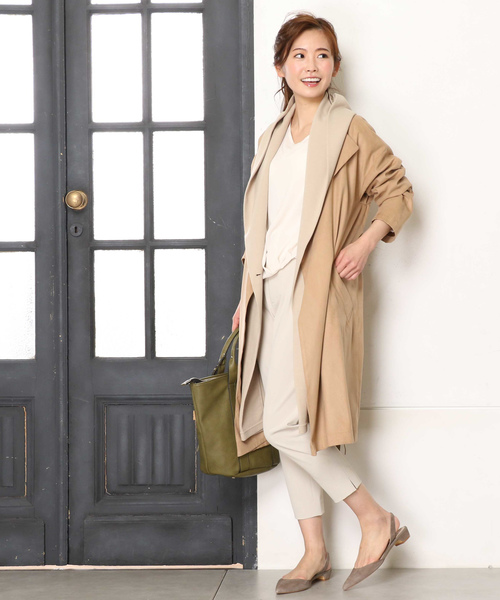 un dix cors（アンディコール）の「【カラーバリエーション☆】ライトベネフロントタックブラウス（シャツ/ブラウス・レディース・ホワイト/イエロー/ラベンダー/ライトグレー/モスグリーン・ﾌﾘ-）」の16枚目の写真