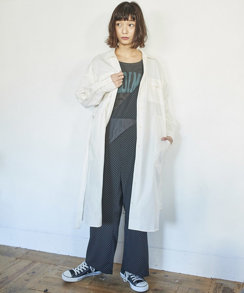 Earth Music Ecology アースミュージックアンドエコロジー の ミリタリーワンピース シャツワンピース Wear