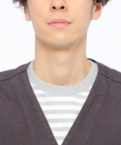 LAKOLE（ラコレ）の「コットンリネンオックスノーカラーブルゾン / LAKOLE（ブルゾン・メンズ・ブラック/ベージュ/オリーブ・MEDIUM/LARGE）」の11枚目の写真