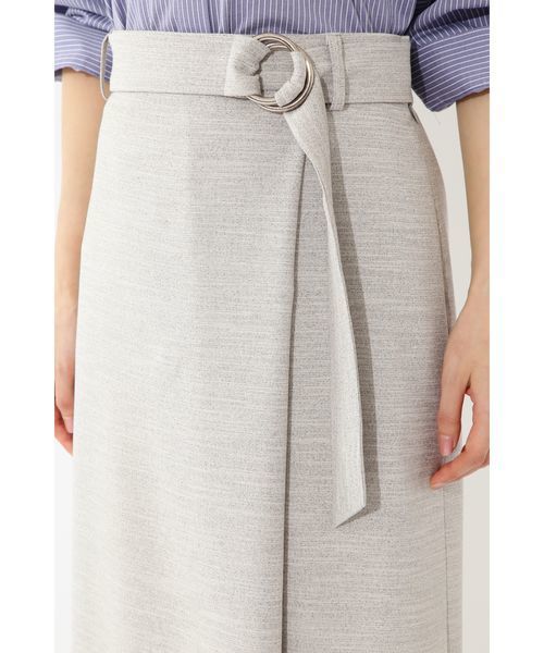 22 OCTOBRE（ヴァンドゥ－オクトーブル）の「麻調サマーセットアップスカート（スカート・レディース・ブルー/グレー・36/38/40）」の4枚目の写真