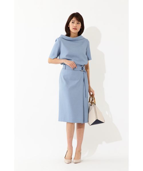 22 OCTOBRE（ヴァンドゥ－オクトーブル）の「麻調サマーセットアップスカート（スカート・レディース・ブルー/グレー・36/38/40）」の17枚目の写真