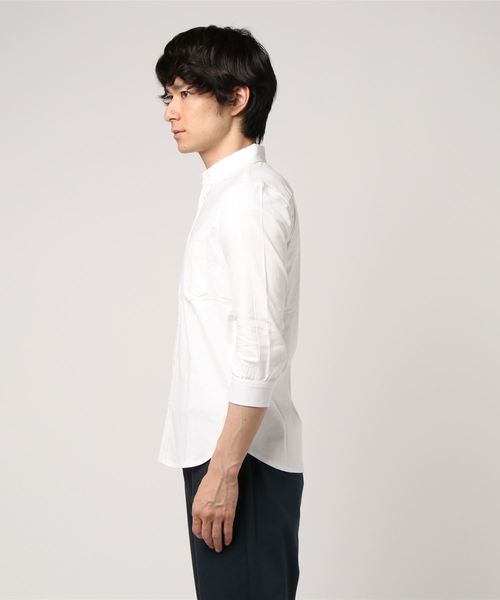 THE CASUAL（カジュアル）の「ストレッチオックスフォード7分袖シャツ（シャツ/ブラウス・メンズ・ストライプ/ホワイト系その他/ピンク/ネイビー/ワイン/グレー/ホワイト/グレー系その他/その他/サックスブルー/チェック・L/XL/M/S）」の12枚目の写真