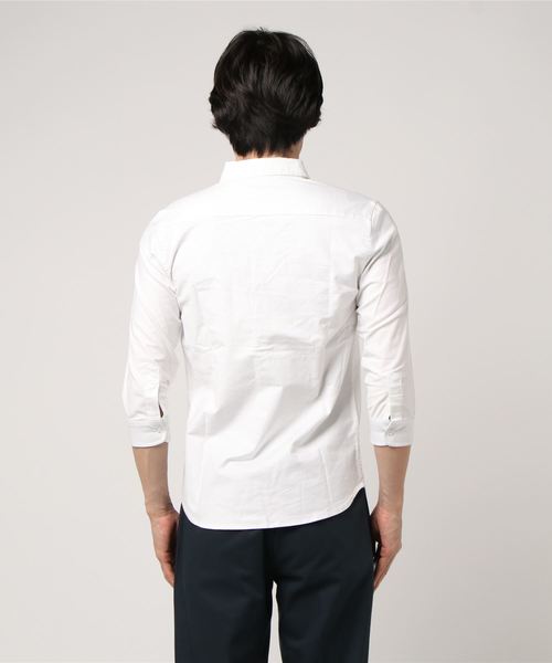 THE CASUAL（カジュアル）の「ストレッチオックスフォード7分袖シャツ（シャツ/ブラウス・メンズ・ストライプ/ホワイト系その他/ピンク/ネイビー/ワイン/グレー/ホワイト/グレー系その他/その他/サックスブルー/チェック・L/XL/M/S）」の13枚目の写真