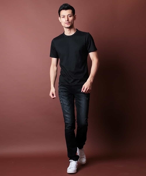 MICHEL KLEIN HOMME (ミッシェルクランオム)の「カットソー(アルビニハリヌキ)(Tシャツ/カットソー・メンズ・ホワイト/ブラック・SMALL/MEDIUM/LARGE/X-LARGE/XX-LARGE)」の7枚目の写真