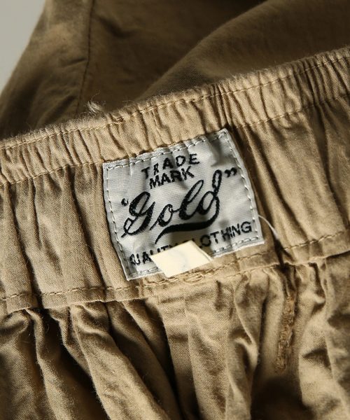 GOLD ゴールド COTTON BROAD GATHER PANTS 東洋