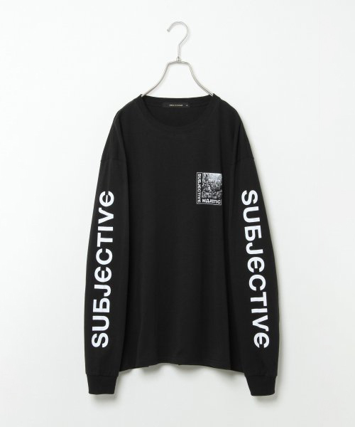 VENCEEXCHANGE(ヴァンスエクスチェンジ)の「袖ロゴロンTシャツ(Tシャツ/カットソー・メンズ・ホワイト/ブラック/ボルドー・M/L)」の3枚目の写真