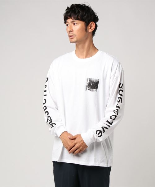 VENCEEXCHANGE(ヴァンスエクスチェンジ)の「袖ロゴロンTシャツ(Tシャツ/カットソー・メンズ・ホワイト/ブラック/ボルドー・M/L)」の8枚目の写真