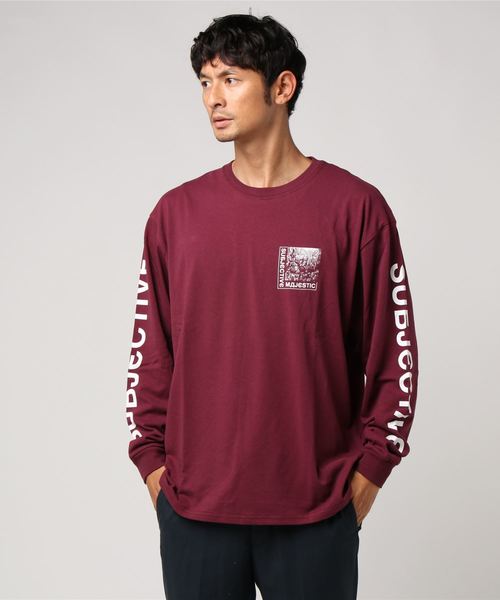 VENCEEXCHANGE(ヴァンスエクスチェンジ)の「袖ロゴロンTシャツ(Tシャツ/カットソー・メンズ・ホワイト/ブラック/ボルドー・M/L)」の6枚目の写真