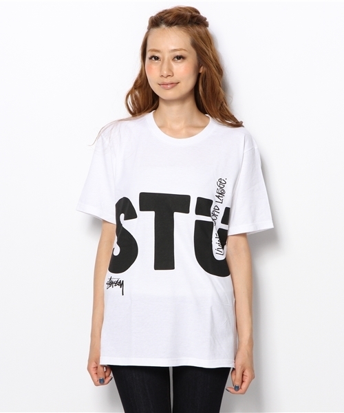 Stussy Women(ステューシーウィメン)の「Big Stussy(Tシャツ/カットソー・レディース・ホワイト/ブラック/ヘザ-グレー・SMALL/MEDIUM)」の4枚目の写真