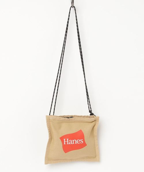 HANES(ヘインズ)の「【Hanes / ヘインズ】 スクエア サコッシュ(ショルダーバッグ・メンズ・ホワイト/ブラック/ベージュ・FREE)」の3枚目の写真