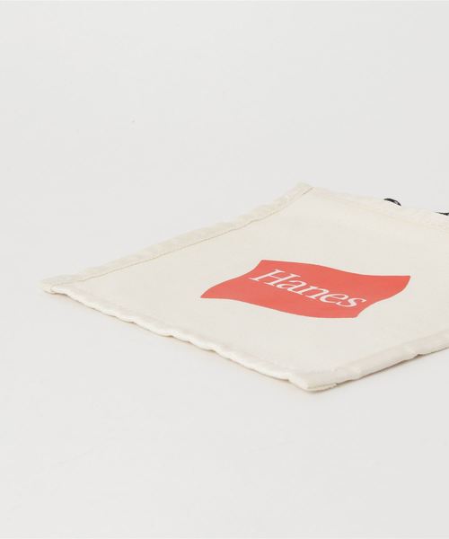 HANES(ヘインズ)の「【Hanes / ヘインズ】 スクエア サコッシュ(ショルダーバッグ・メンズ・ホワイト/ブラック/ベージュ・FREE)」の5枚目の写真