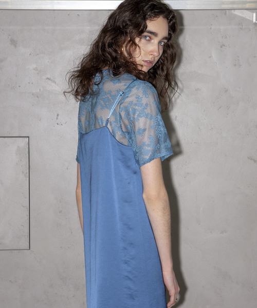 MAISON SPECIAL（メゾンスペシャル）の「レースワンピース　【MAISON SPECIAL/メゾンスペシャル】（ワンピース・レディース・ブルー/ブラック/ホワイト・FREE）」の6枚目の写真