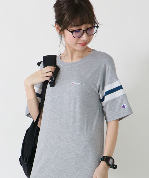 Champion(チャンピオン)の「【Champion】スリットワンピース(ワンピース・レディース・ホワイト/チャコールグレー/ネイビー・M)」の9枚目の写真