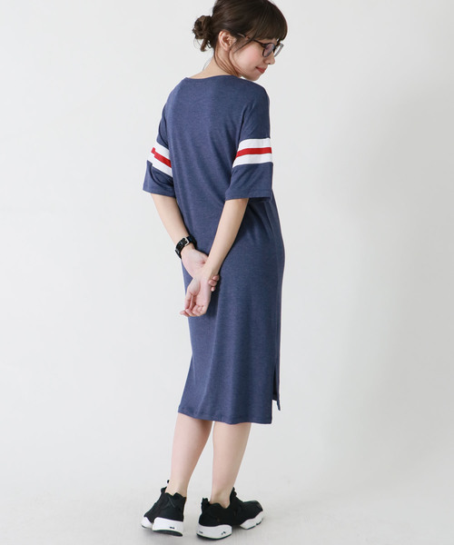 Champion(チャンピオン)の「【Champion】スリットワンピース(ワンピース・レディース・ホワイト/チャコールグレー/ネイビー・M)」の12枚目の写真