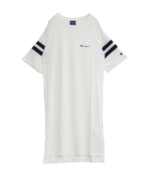 Champion(チャンピオン)の「【Champion】スリットワンピース(ワンピース・レディース・ホワイト/チャコールグレー/ネイビー・M)」の13枚目の写真