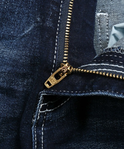 LUXSTYLE（ラグスタイル）の「ハードダメージ加工カットオフアンクルデニムスキニーパンツ（デニムパンツ・メンズ・ブルー系その他/インディゴブルー/ブルー/グレー/ブラック/ホワイト・L/XL/M/S）」の14枚目の写真