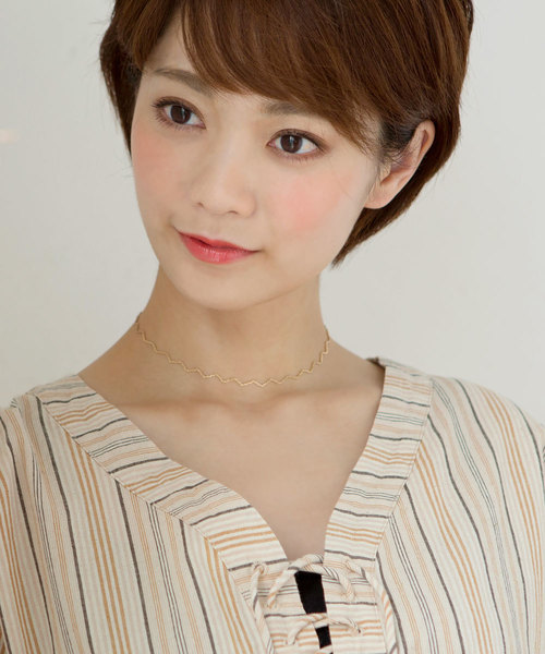 colleca la(コレカラ)の「ギザギザチェーンチョーカー(チョーカー・レディース・シルバー/ゴールド・フリ-)」の3枚目の写真