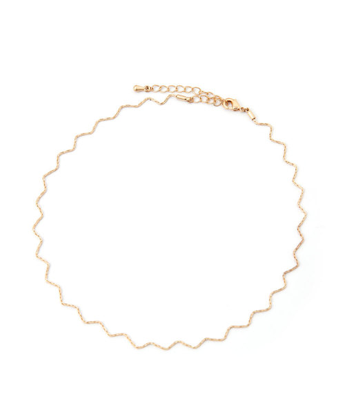 colleca la(コレカラ)の「ギザギザチェーンチョーカー(チョーカー・レディース・シルバー/ゴールド・フリ-)」の8枚目の写真