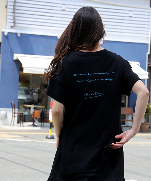 n'ee-ne（ネーネ）の「ロゴTシャツ（Tシャツ/カットソー・レディース・ブラック系その他2/ブラック系その他/ホワイト系その他2/ホワイト系その他・M）」の6枚目の写真