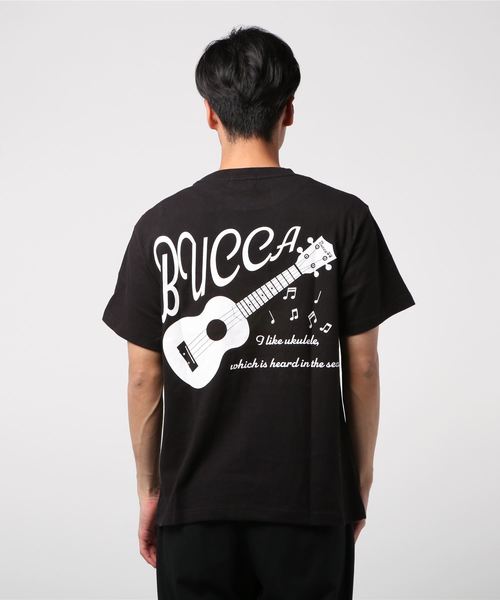 BUCCA 44（ブッカフォーティーフォー）の「【BUCCA 44】ウクレレプリントＴ（Tシャツ/カットソー・メンズ・ホワイト/ブラック/杢グレー・MEDIUM/LARGE/X-LARGE/XX-LARGE/XXX-LARGE）」の6枚目の写真