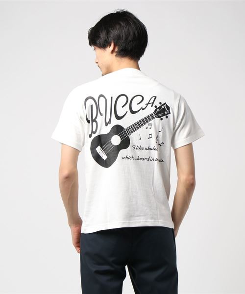 BUCCA 44（ブッカフォーティーフォー）の「【BUCCA 44】ウクレレプリントＴ（Tシャツ/カットソー・メンズ・ホワイト/ブラック/杢グレー・MEDIUM/LARGE/X-LARGE/XX-LARGE/XXX-LARGE）」の7枚目の写真