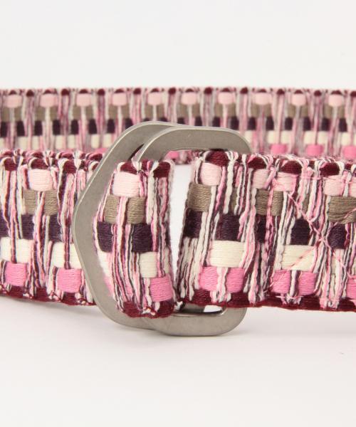 GEVAERT（ゲバルト）の「GEVAERT / シャギーストライプ ベルト（ベルト・メンズ・ピンク/その他1・ONE SIZE）」の6枚目の写真