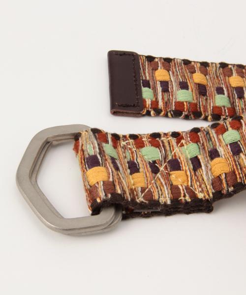 GEVAERT（ゲバルト）の「GEVAERT / シャギーストライプ ベルト（ベルト・メンズ・ピンク/その他1・ONE SIZE）」の8枚目の写真