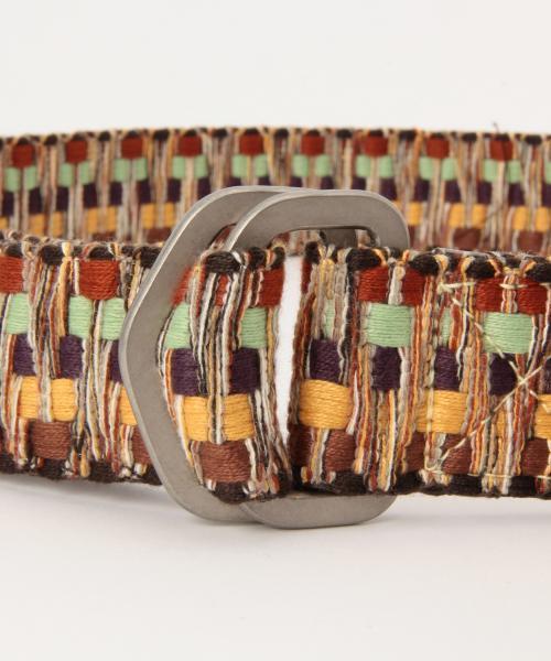 GEVAERT（ゲバルト）の「GEVAERT / シャギーストライプ ベルト（ベルト・メンズ・ピンク/その他1・ONE SIZE）」の9枚目の写真