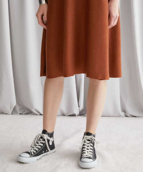 STUDIOUS（ステュディオス）の「【STUDIOUS】Aライン ノースリーブニットワンピース（ワンピース・レディース・ブラック/ベージュ/ライトブラウン/ミント・FREE）」の10枚目の写真