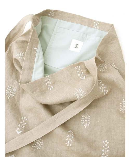 nop de nod（ノップドゥノッド）の「Laukku リネン刺繍 ショルダー（ショルダーバッグ・レディース・ブラック/キナリ・8）」の10枚目の写真