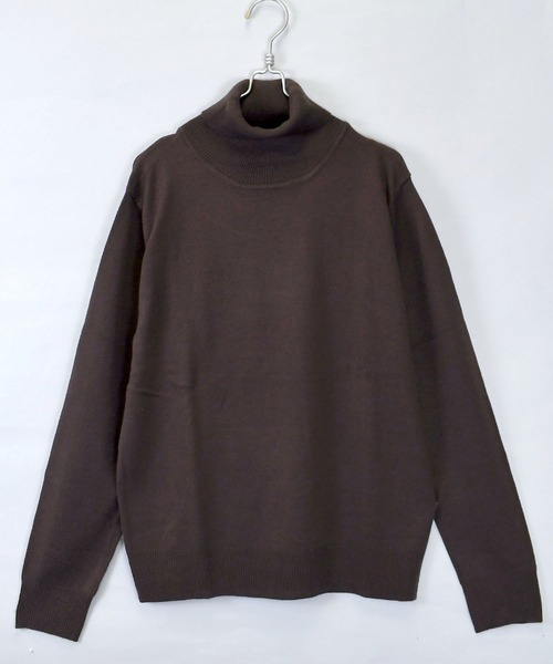 Starting Over(スターティングオーバー)の「カシミヤタッチタートルネックセーター(ニット/セーター・メンズ・チャコール/ブルー/マスタード/ネイビー/ブラウン/ホワイト/ブラック・M/L/XL)」の4枚目の写真