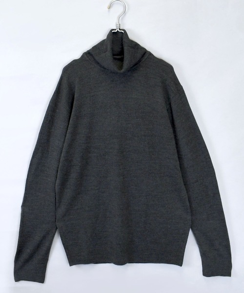 Starting Over(スターティングオーバー)の「カシミヤタッチタートルネックセーター(ニット/セーター・メンズ・チャコール/ブルー/マスタード/ネイビー/ブラウン/ホワイト/ブラック・M/L/XL)」の3枚目の写真