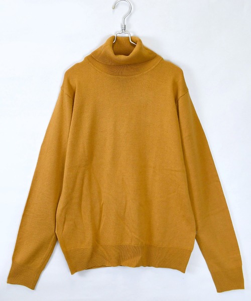 Starting Over(スターティングオーバー)の「カシミヤタッチタートルネックセーター(ニット/セーター・メンズ・チャコール/ブルー/マスタード/ネイビー/ブラウン/ホワイト/ブラック・M/L/XL)」の7枚目の写真