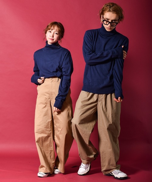 Starting Over(スターティングオーバー)の「カシミヤタッチタートルネックセーター(ニット/セーター・メンズ・チャコール/ブルー/マスタード/ネイビー/ブラウン/ホワイト/ブラック・M/L/XL)」の18枚目の写真